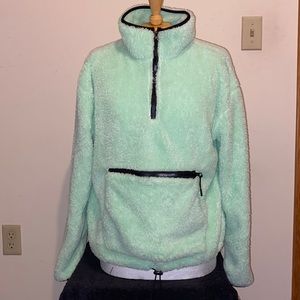 No Boundaries Quarter Fuzzy Zip-Up